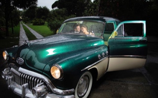 wedding day on the rain